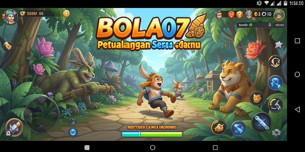 Screenshot gameplay BOLA07 menunjukkan petualangan seru yang penuh tantangan.