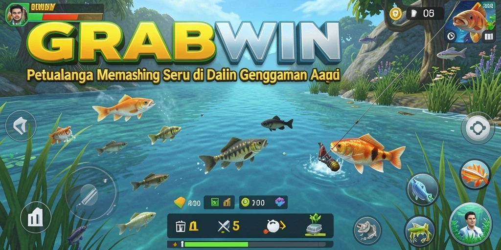 Tangkapan ikan yang menawan dalam game GRABWIN.