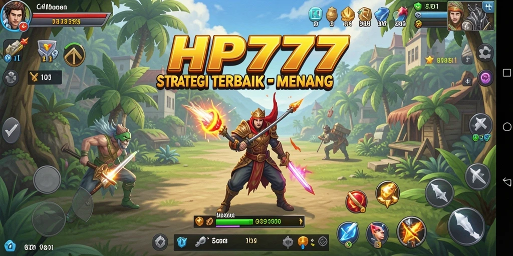Tangkapan layar gameplay HP777 menampilkan strategi menegangkan.