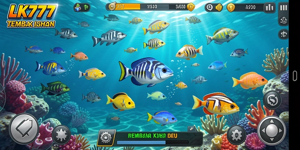 Tampilan gameplay seru dari game Tembak Ikan LK777.