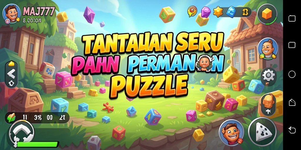 Screenshot gameplay MAJ777 menampilkan tantangan puzzle yang menarik.