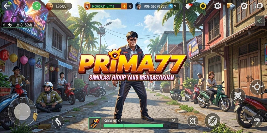 Tampilan gameplay yang realistis dalam simulasi kehidupan