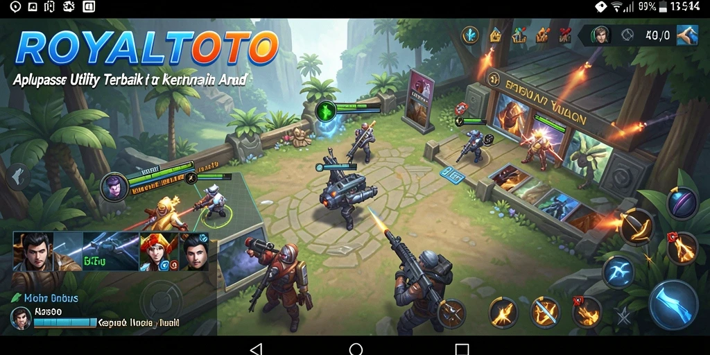 Tampilan utama aplikasi ROYALTOTO yang menonjolkan fitur-fitur Utility.