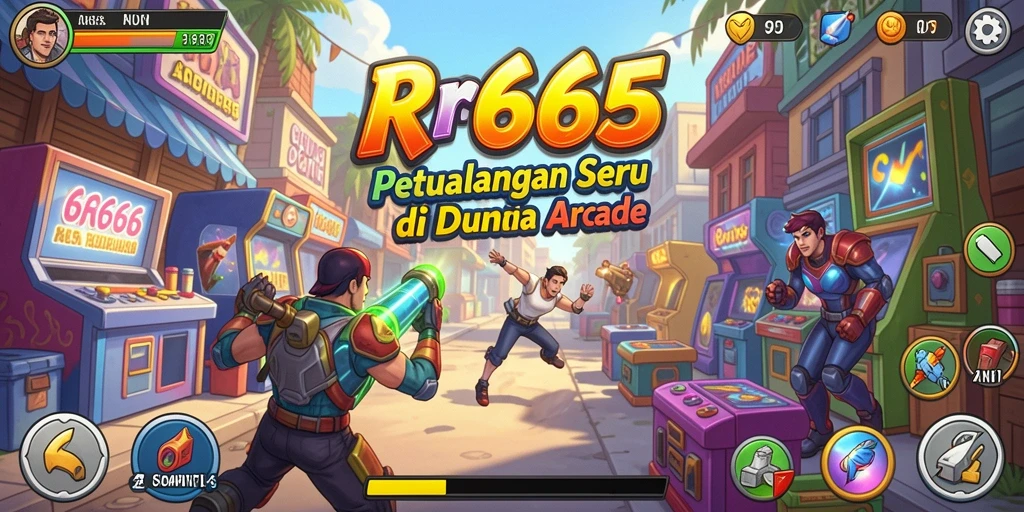 Tampilan gameplay RR666 yang seru dan penuh warna.