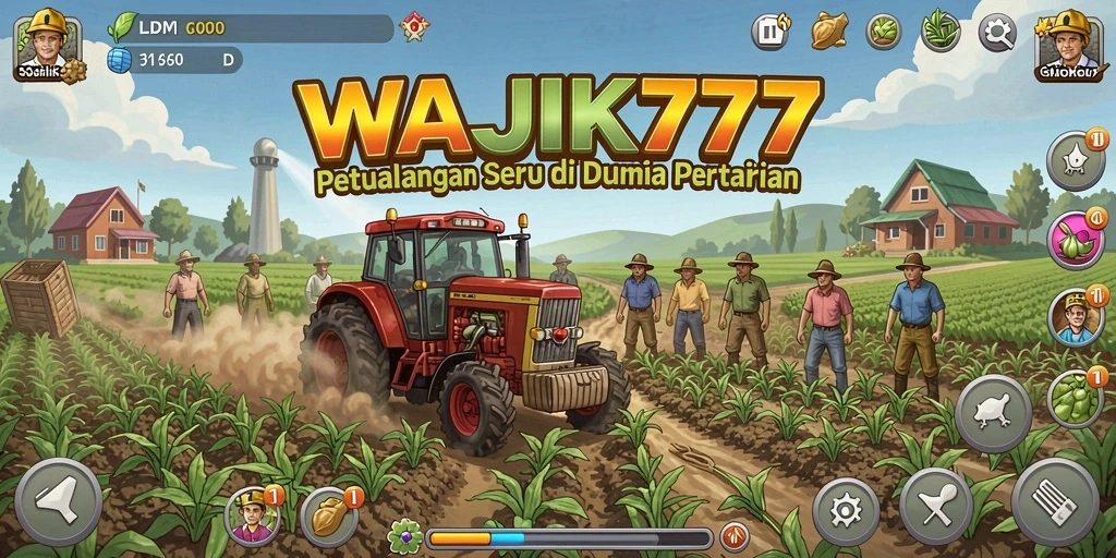 Screenshot gameplay WAJIK777 menunjukkan keindahan lahan pertanian.