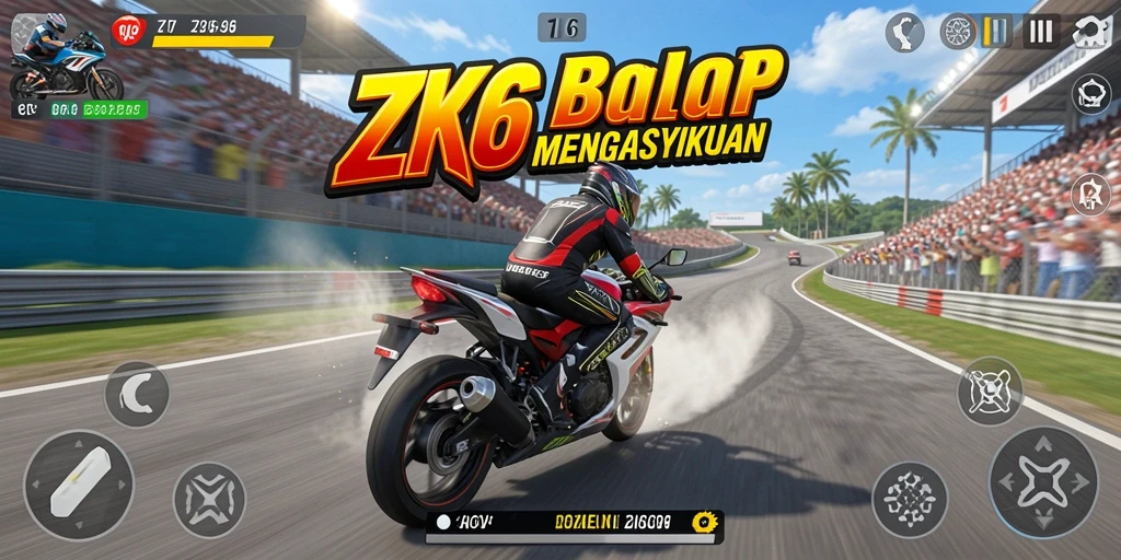 Tangkapan layar menunjukkan aksi seru dalam gameplay ZK6 yang intens.